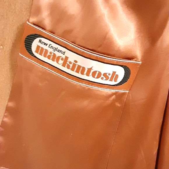 Women's Wool New England Machintosh Beige Peacoat (L) - Picture 5 of 16